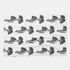 ジンコリーフリノプリントキッチンタオル キッチンタオル