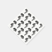 ジンコリーフリノプリント スタンダードカクテルナプキン (角)