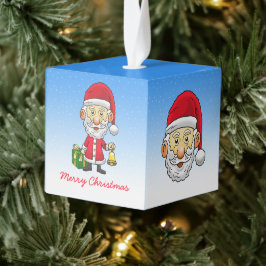 ジンゴルベルとサンタクロース キューブオーナメント