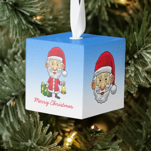 ジンゴルベルとサンタクロース キューブオーナメント (ツリー)