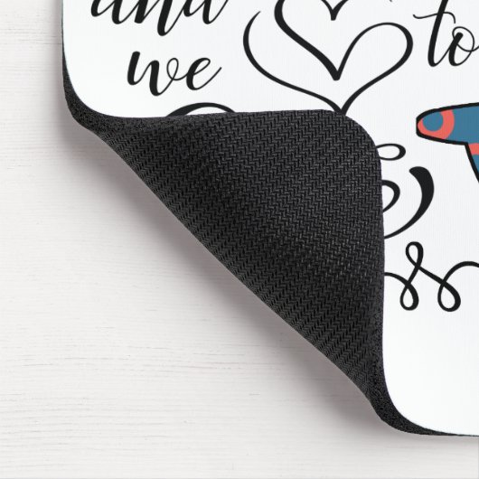 ジンシャツとアクセサリーのピッシュ浴槽 マウスパッド (コーナー)