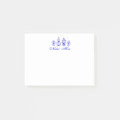 ジンジパーソナライズされたャージャーブルーホワイト付箋 ポストイット (正面)