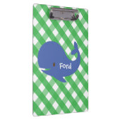 ジンジャムホエールクリップボパーソナライズされたード クリップボード (右)