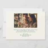 ジンジャル・オール・ザ・ウェイ - ドッグスウェーター ファミリー フォト シーズンカード (裏面)