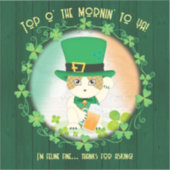 ジンジャーすてき虎猫アイルランド応援ビニールシール シール (正面)