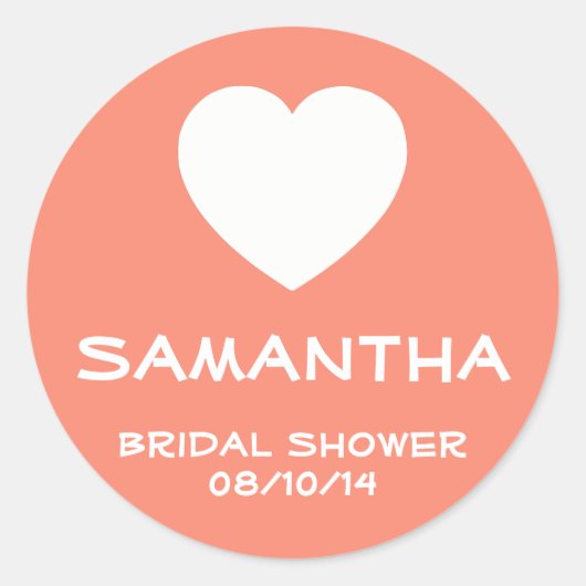 ジンジャーとホワイトハート フェイバーリシール ラウンドシール (正面)