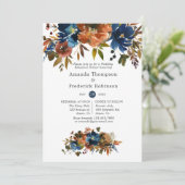 ジンジャーと海軍のフローラ結婚のリハーサルディナー 招待状 (スタンド正面)