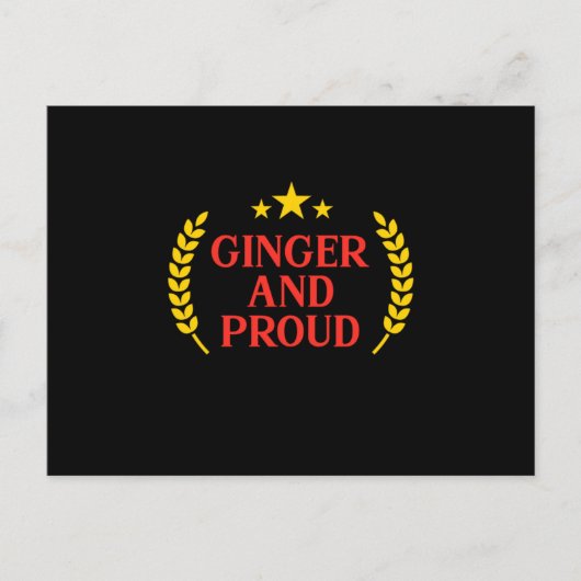 ジンジャーと赤毛誇りを持った赤毛レッドヘッズギフト ポストカード (正面)