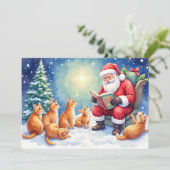 ジンジャーの猫のクリスマスカード シーズンカード (スタンド正面)