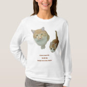 ジンジャーの猫の写真、オリジナルグッズ作成、ギフト Tシャツ (正面)
