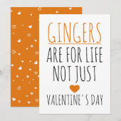 ジンジャーはヴァレンタインデーだけのものじゃない、一生ものなんだ！ シーズンカード (正面/裏面)