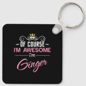 ジンジャーもちろん私の名素晴らし前だ キーホルダー (裏面)