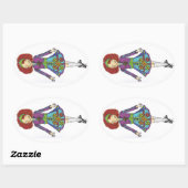 ジンジャーアイリッシュダンサーシール 楕円形シール (シート)