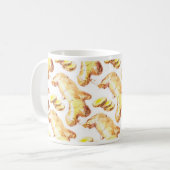 ジンジャーウォーターカラージンジャースパイスキッチン コーヒーマグカップ (正面左)