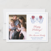 ジンジャーエレガントジャハッピーホリデーズファミリー写真 シーズンカード (正面)