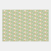 ジンジャーオレンジキャットトおもしろいイレ紙 ラッピングペーパーシート (正面2)