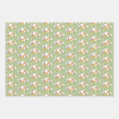 ジンジャーオレンジキャットトおもしろいイレ紙 ラッピングペーパーシート (正面)