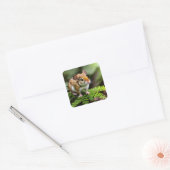 ジンジャーオーストラリアホッピングマウス、ステッカー スクエアシール (封筒)