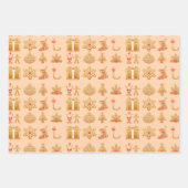 ジンジャーカラフルオーナメント ラッピングペーパーシート (正面3)