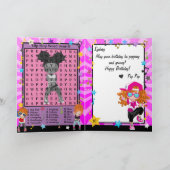 ジンジャーガールズヒップホップ単語検索ハッピーバースデー カード (内部)