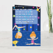 ジンジャーガールズ体操シークレットメッセージ誕生日 カード (裏面)