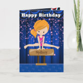 ジンジャーガールズ体操シークレットメッセージ誕生日 カード (正面)