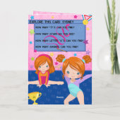 ジンジャーガールズ体操ワード検索ハッピーバースデー カード (裏面)