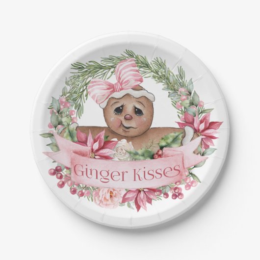 ジンジャーキスメリークリスマス ペーパープレート (正面)