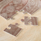 ジンジャーキッテン眠る（みすぼらしいシック） ジグソーパズル (側面)