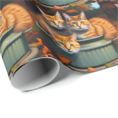 ジンジャーキャッツポット植物、包装紙 ラッピングペーパー (ロールコーナー)