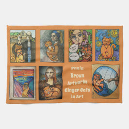 ジンジャーキャッツ・イン・アート キッチンタオル