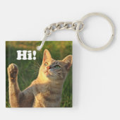 ジンジャーキャットことわざこんにちは！ キーホルダー (裏面)