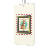 ジンジャーキャットとゴールデンチェーン懸命プラスチックのコースター カーエアーフレッシュナー (左)