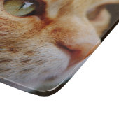 ジンジャーキャットの顔を決める カッティングボード (角)