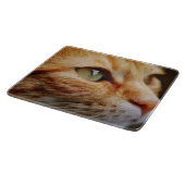 ジンジャーキャットの顔を決める カッティングボード (角)