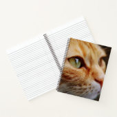 ジンジャーキャットの顔を決める ノートブック (内部)
