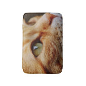 ジンジャーキャットの顔を決める バスマット (正面縦)