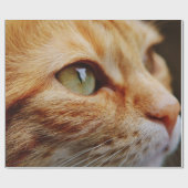 ジンジャーキャットの顔を決める ラッピングペーパー (フラット)