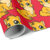 ジンジャーキャットアートクリスマスラッピング紙 ラッピングペーパー (ロールコーナー)