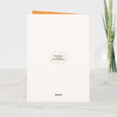 ジンジャーキャットインオータム誕生日 カード (裏面)