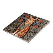 ジンジャーキャットウィリアムインスパイアモリスフローラ タイル (側面)