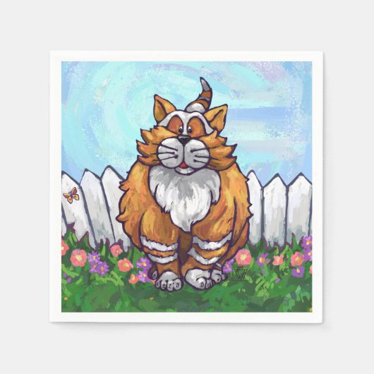 ジンジャーキャットギフト&アクセサリー スタンダードカクテルナプキン (正面)