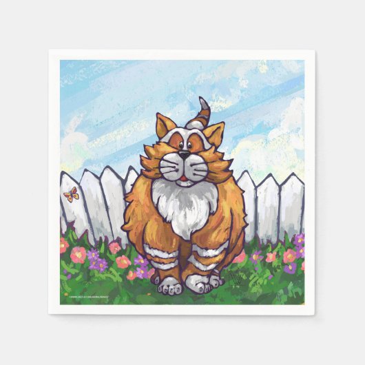 ジンジャーキャットギフト&アクセサリー スタンダードカクテルナプキン (正面)