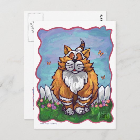 ジンジャーキャットギフト&アクセサリー ポストカード (正面/裏面)