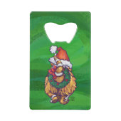 ジンジャーキャットクリスマスオングリーン クレジットカード栓抜き (裏面)