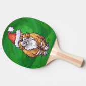 ジンジャーキャットクリスマスオングリーン 卓球ラケット (横)