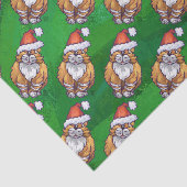 ジンジャーキャットクリスマスオングリーン 薄葉紙 (詳細)