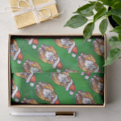 ジンジャーキャットクリスマスオングリーン 薄葉紙 (ギフト)