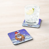 ジンジャーキャットクリスマス コースター (右側)