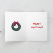 ジンジャーキャットクリスマス シーズンカード (内部)